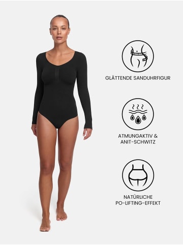 CFAB Figurformender Body mit Slip in Karamell