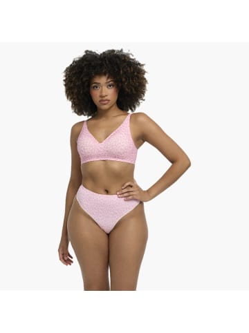 CFAB Bügelloser Push-Up-BH in Rosa Monochrom