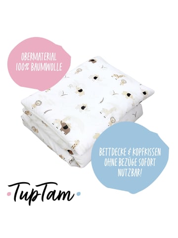 TupTam Kinder Bettdecken Set Gemustert in beige