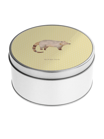 Mr. & Mrs. Panda Kaffeedose Nasenbär ohne Spruch in Gelb Pastell