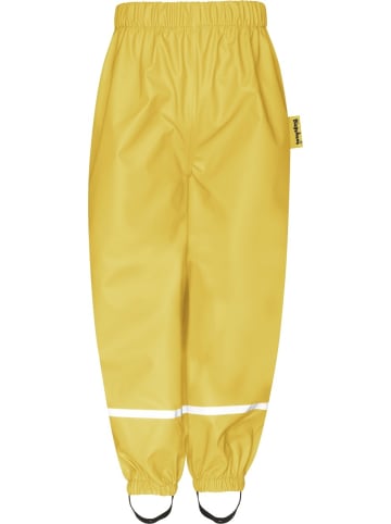 Playshoes Kinder Regenhose "Fleece-Halbhose" in Gelb