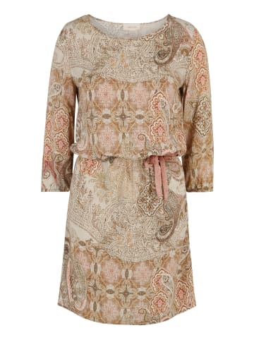 CARTOON Casual-Kleid mit Muster in Beige-Rosé