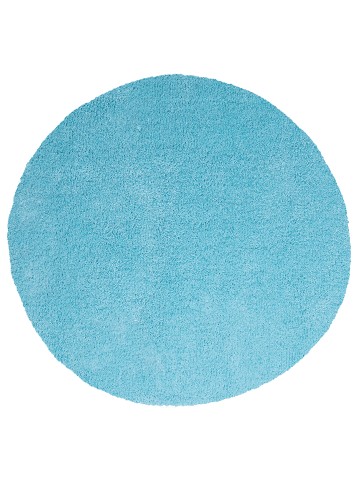 Beliani Shaggy DEMRE in Blau - (W) 140 x (H) 2 x (L) 140 cm
