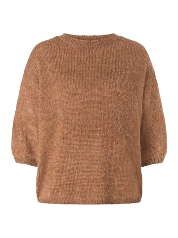 More & More zeitloser, weiter Pullover, längerer Halbarm in espresso brown