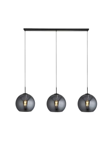 Licht-Erlebnisse Pendelleuchte (B)30 x (L)146 x (T)37 cm in Schwarz Rauchgrau