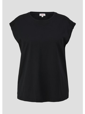 s.Oliver T-Shirt kurzarm in Schwarz