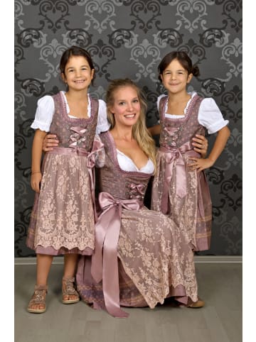 Edelnice Midi Dirndl 2-teilig Madeleine in rose