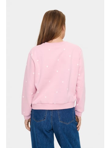 SAINT TROPEZ Sweatshirt DagnaSZ Casual fit in Pink Nectar Ice Harts