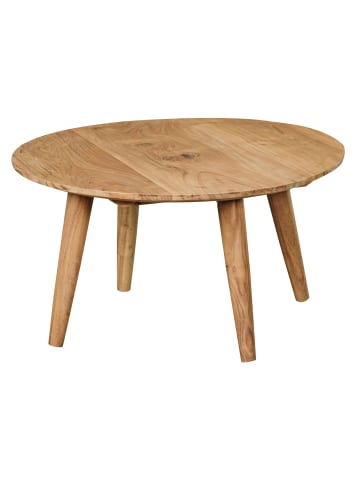 KADIMA DESIGN Couchtisch | Akazie, ø75x40cm, Massivholz, Rund