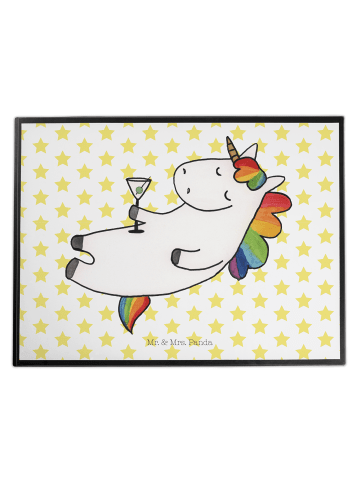 Mr. & Mrs. Panda malunterlage Einhorn Blümchentail ohne Spruch in Weiß