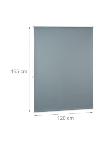 relaxdays 3x Verdunkelungsrollo in Grau - (B)120 x (H)160 cm