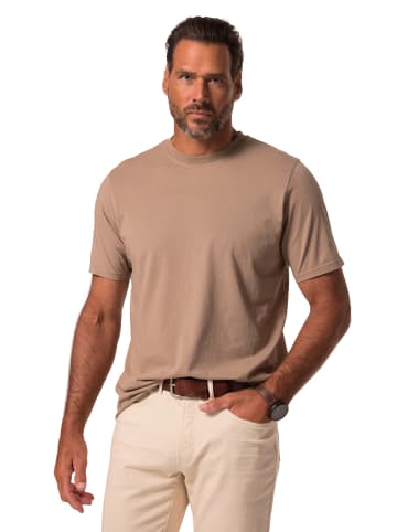 JP1880 Kurzarm T-Shirt in hellbraun