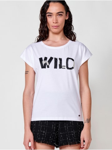 KOROSHI KurzÃ¤rmliges oberteil. in weiß