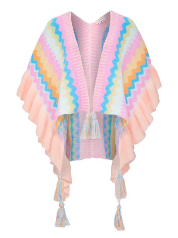 gaya Damen Umhang in Rosa Mehrfarbig
