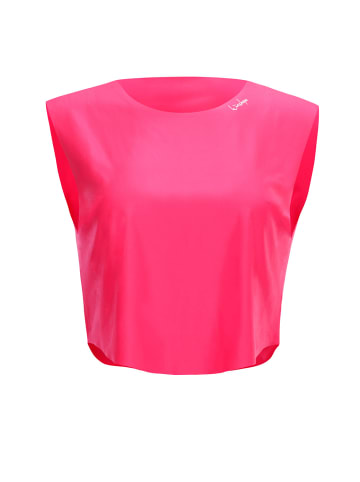 Winshape Functional Light Cropped Top AET115 in neon pink