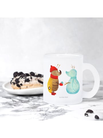 Mr. & Mrs. Panda Tasse Nachtfalter Schneemann ohne Spruch in Transparent