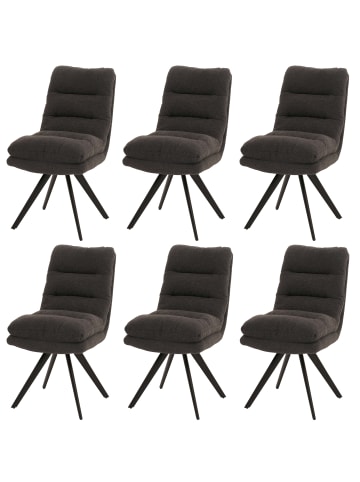 MCW 6er-Set Esszimmerstuhl G66, Dunkelgrau