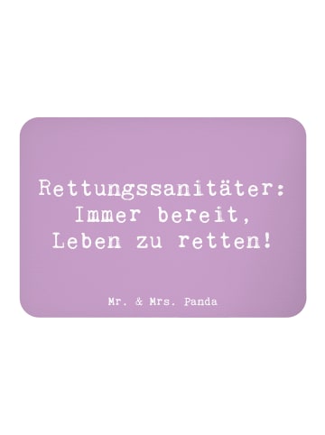 Mr. & Mrs. Panda Magnet Spruch Rettungssanitäter Held mit Spruch in Lavendeltraum