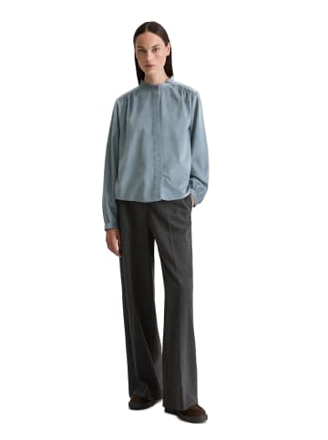 Marc O'Polo Samtbluse loose in slate blue