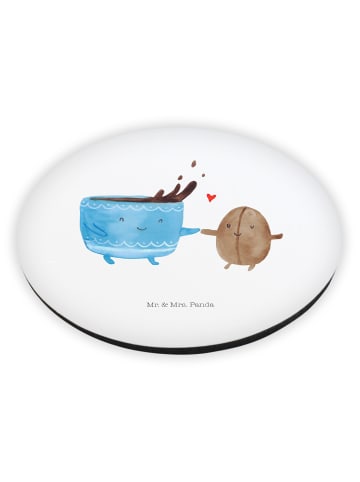 Mr. & Mrs. Panda wandmagnet Kaffee Bohne ohne Spruch in Weiß