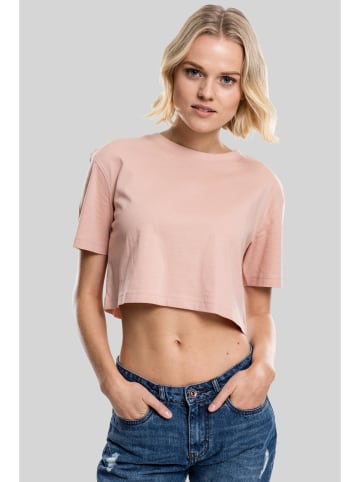 Urban Classics Cropped T-Shirts in light rose