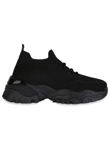 VAN HILL Plateau Sneaker Delilah in Schwarz
