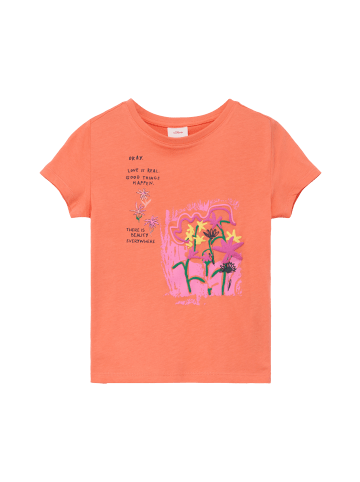 s.Oliver T-Shirt kurzarm in Orange