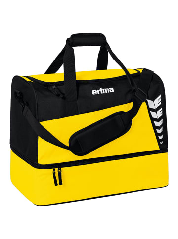 erima Six Wings Sporttasche mit Bodenfach in gelb/schwarz
