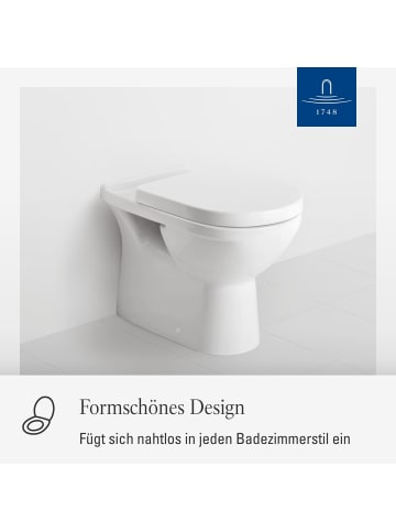 Villeroy & Boch WC-Sitz O.novo in Weiß 423 x 368 x 51 mm in weiß
