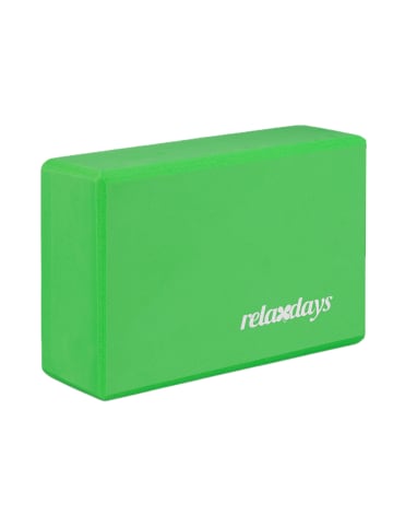 relaxdays 10x Yogablock in Grün - (B)23 x (H)8 x (T)15 cm