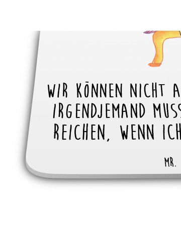 Mr. & Mrs. Panda Untersetzer Einhorn Prinzessin mit Spruch in Weiß