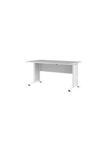 ebuy24 Schreibtisch Prisme Weiß 150 x 80 cm