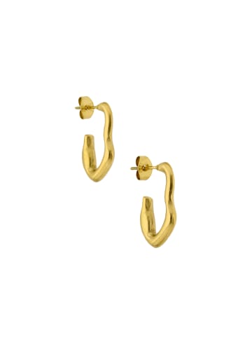 IZIA Women Butterfly Clutch Earrings in Gold