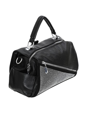 faina Damen Handtasche in Schwarz Silber