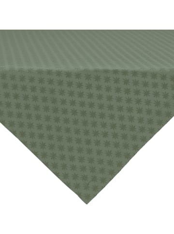 Erwin Müller Jacquard, Baumwollmischung Mitteldecke Denia in oliv