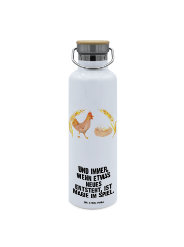 Mr. & Mrs. Panda Thermosflasche Huhn Stolz mit Spruch in Weiß