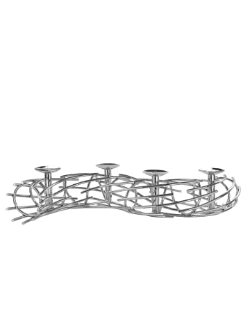 Fink Adventskranz Corona silberfarben - (H) 14 cm