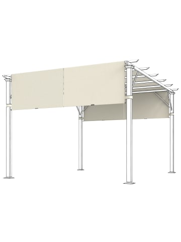 Outsunny Ersatzdach 488L x 122B cm Cremeweiß