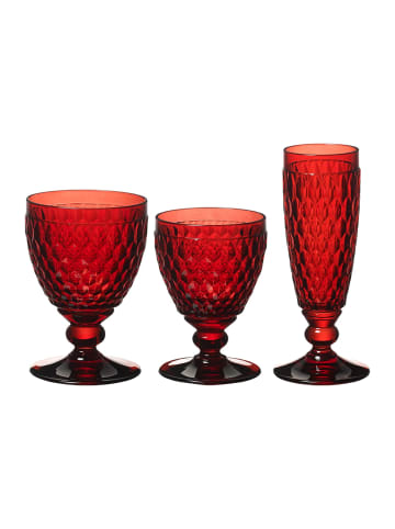 Villeroy & Boch 12er Set Wein- & Sektgläser Boston Coloured in Rot
