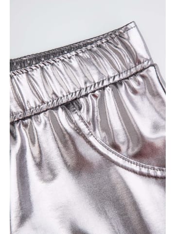 Coccodrillo Leggings mit langem Hosenbein in silbern