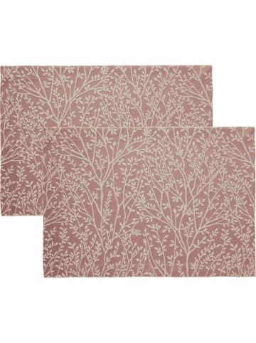 Erwin Müller Jacquard Tischset 2er-Pack Malaga in rosè