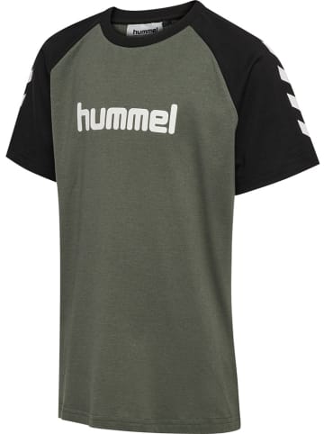 Hummel Shirt "Hmljr Logo T-Shirt S/S" in Grau