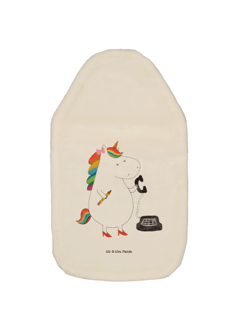 Mr. & Mrs. Panda Wärmflasche Einhorn Sekretärin ohne Spruch in Weiß