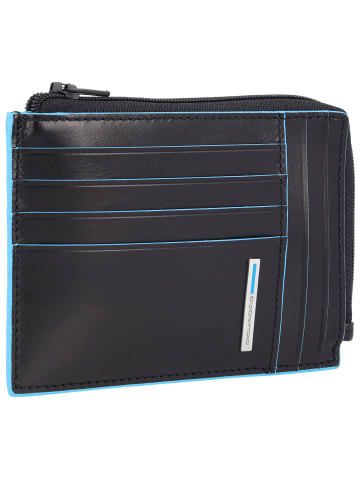 Piquadro Blue Square Kreditkartenetui RFID Leder 12 cm in black