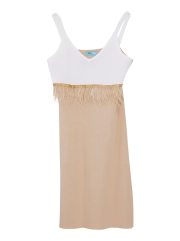 TOOCHE Kleid "Federkleid" in beige