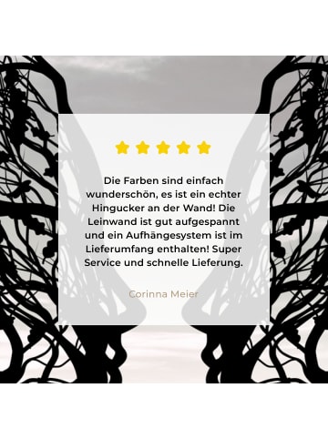 MuchoWow Leinwand bilder Gesichtsbaum (BxH)