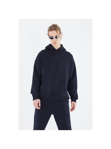 COFI 1453 Oversize Fit Basic Hoodie in Dunkelblau