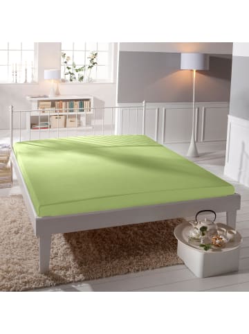 Erwin Müller Biber Spannbettlaken , wasserdicht Köthen in lindgrün
