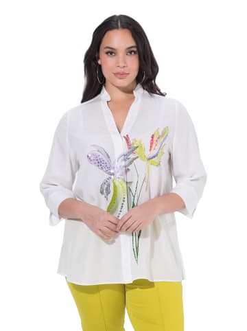 Ulla Popken Hemdbluse in schneeweiß