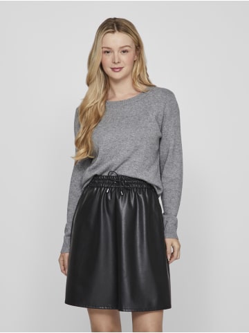 Vila Strickpullover in Medium Grey Melange